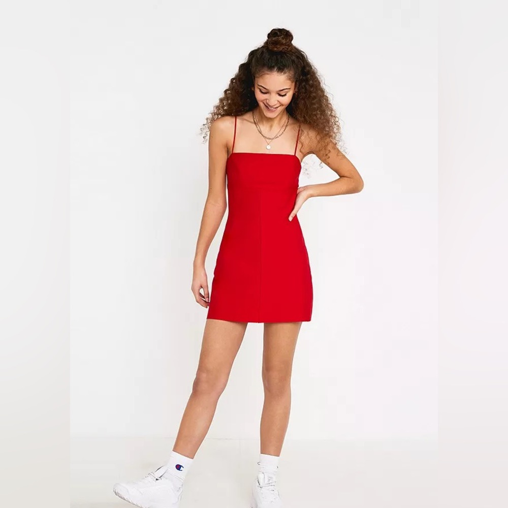 Urban Outfitters Silence + Noise Audrey dress in red, size S